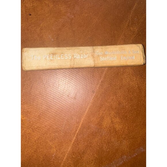 Geo Wostenholm & Son Peerless Straight Razor With Case & Brush - Picture 6 of 12